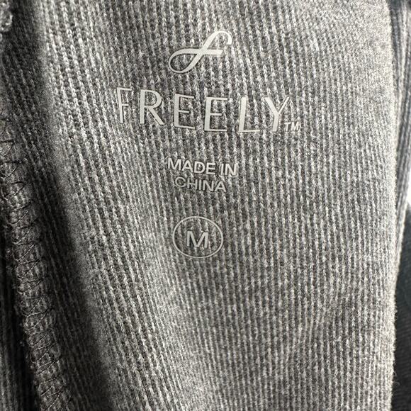 Freely Size M Long Sweatpants Gray Recycled Polyester Sports Training Gym Gear - Picture 4 of 5